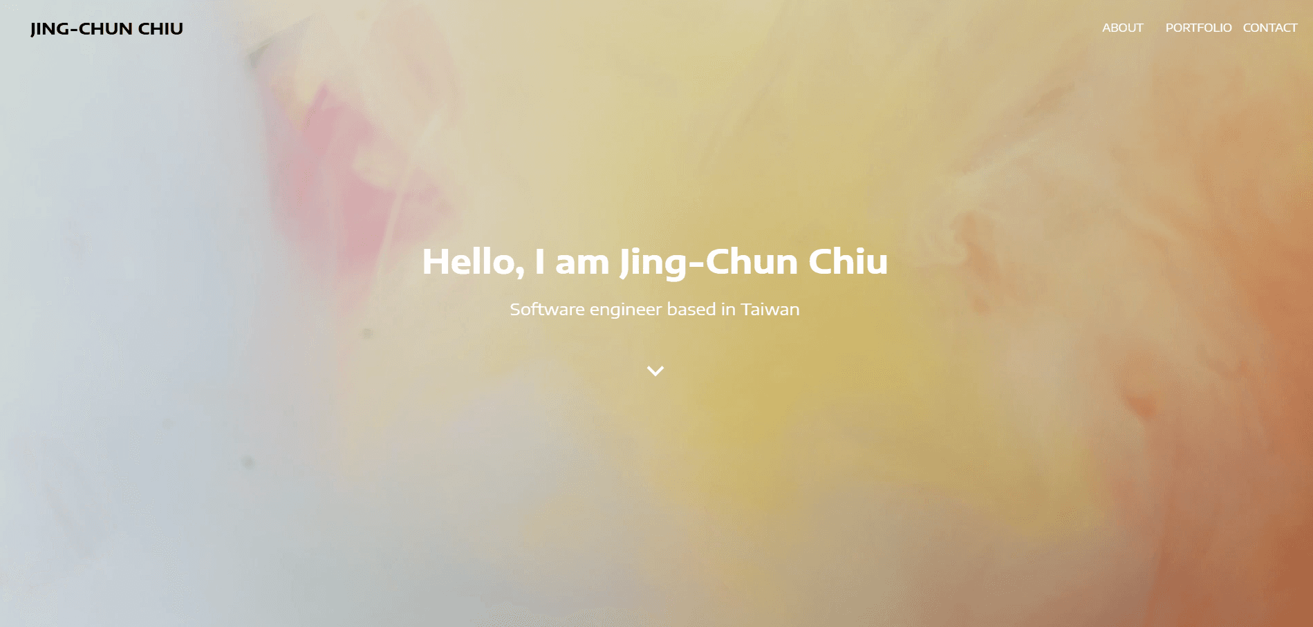 My personal website v1.0